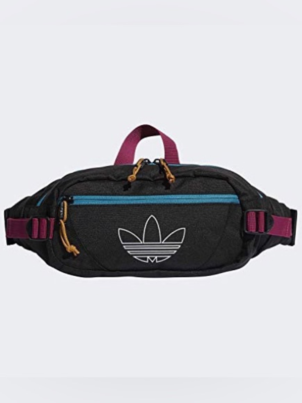 adidas Originals Utility Crossbody Belt Bag Fanny Pack Black Teal Berry
